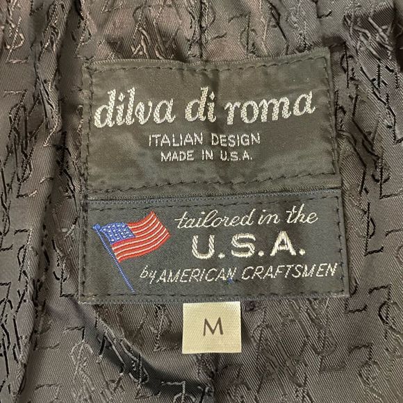 DILVA DI ROMA Faux Fur Vest Size Medium Large Italian Design Made in USA Black - Picture 10 of 11